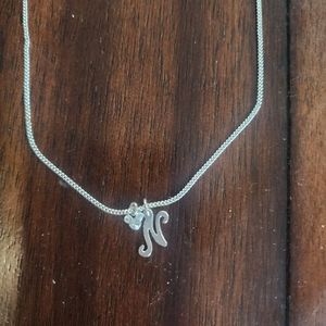 Disney Necklace with "N" pendant